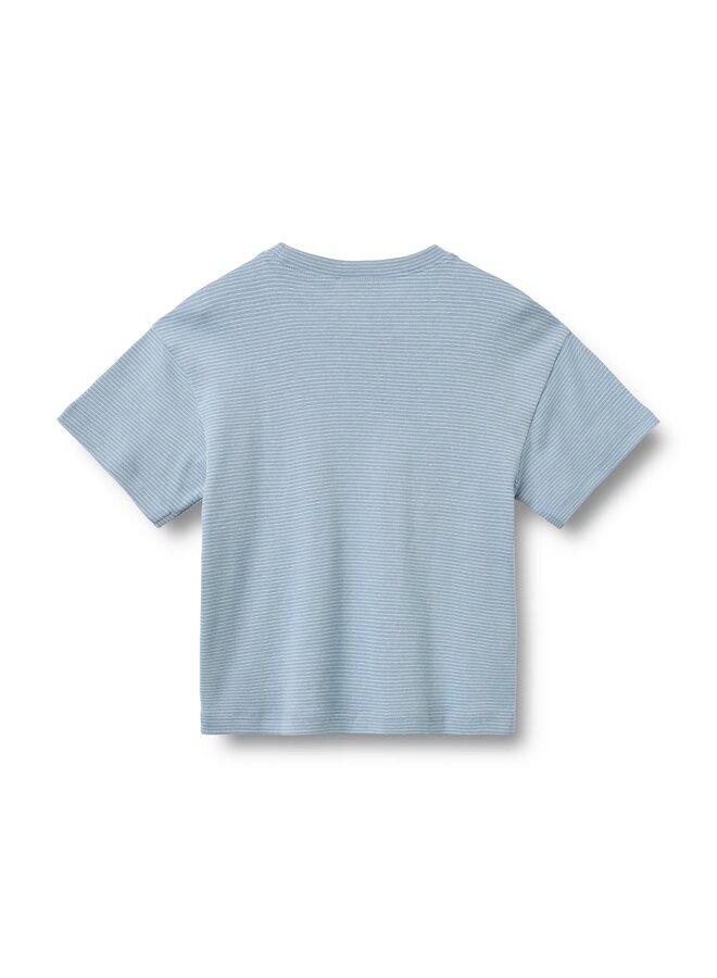 T-shirt S/S Tommy Faded Blue Stripe