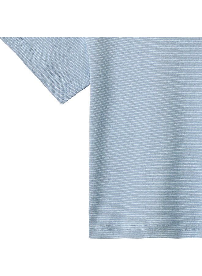 T-shirt S/S Tommy Faded Blue Stripe