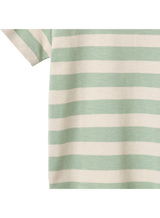 T-shirt S/S Liam Mint Stripe