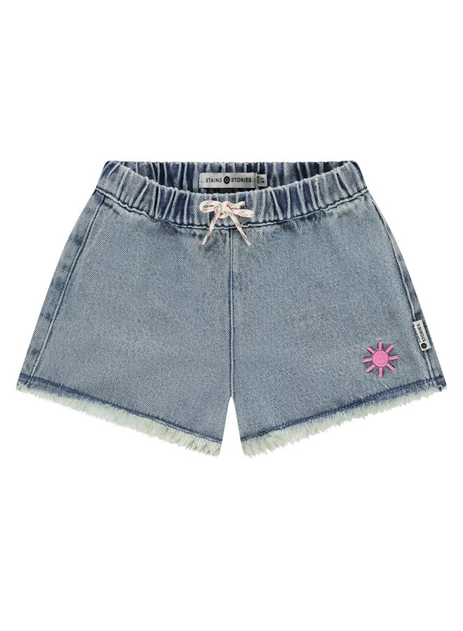 girls denim short | 8242