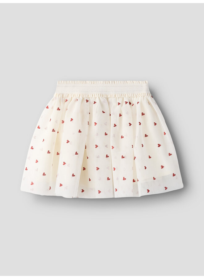 NMFBEROSS TULLE SKIRT - CLOUD DANCER