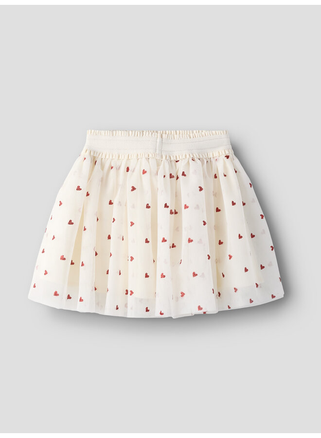 NMFBEROSS TULLE SKIRT - CLOUD DANCER