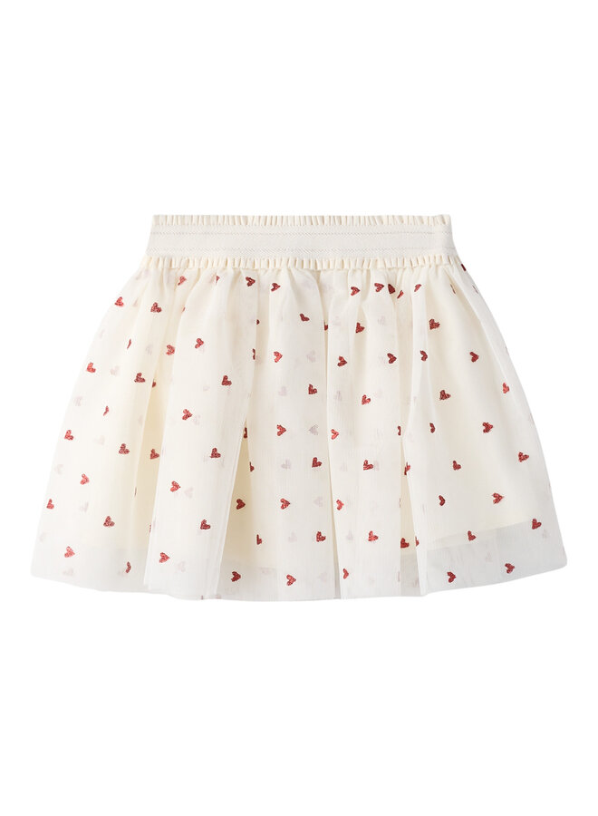 NMFBEROSS TULLE SKIRT - CLOUD DANCER