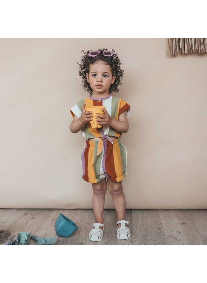 Multi Stripe | Tie Jumpsuit