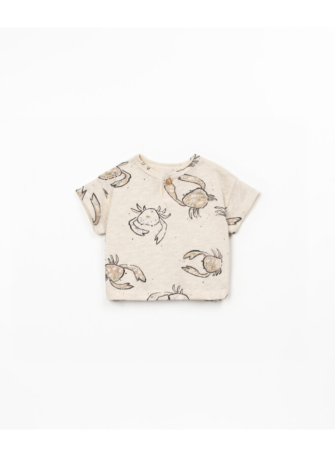 PRINTED FLAMÉ JERSEY T-SHIRT BIO RESIN