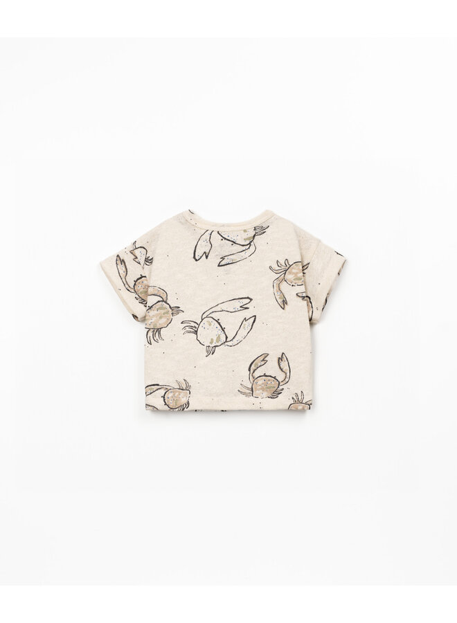 PRINTED FLAMÉ JERSEY T-SHIRT BIO RESIN