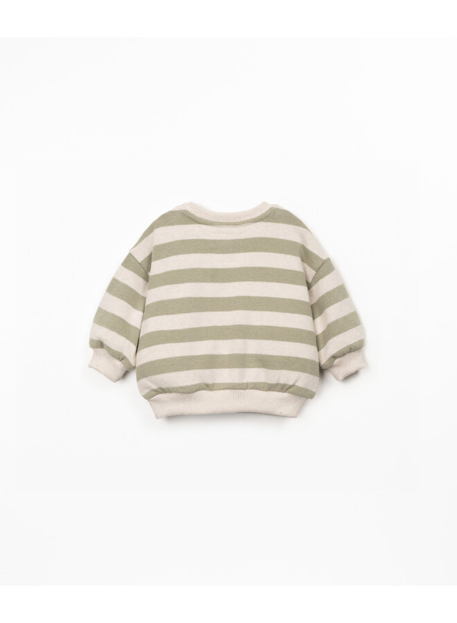 STRIPED JERSEY SWEATER TEXTURE