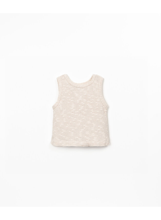 EMBELLISHED PIQUÉ TOP BIO RESIN