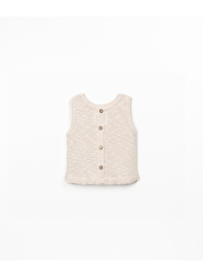 EMBELLISHED PIQUÉ TOP BIO RESIN