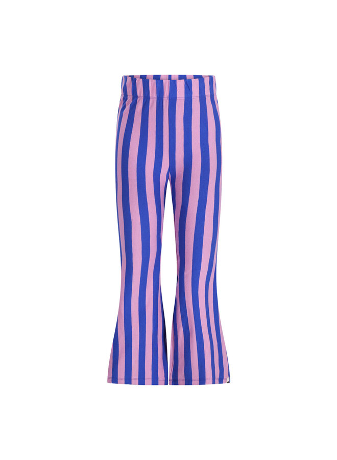 The New Chapter flared pants Nena -Blue Pink Stripes