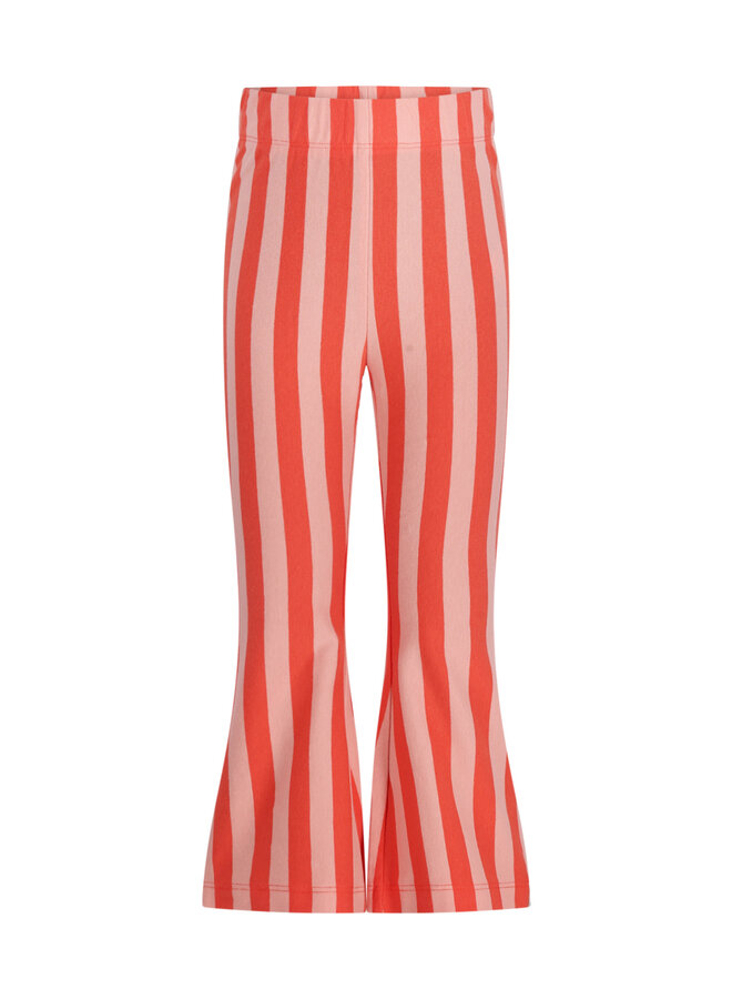 The New Chapter flared pants Nena – Red Pink Stripes