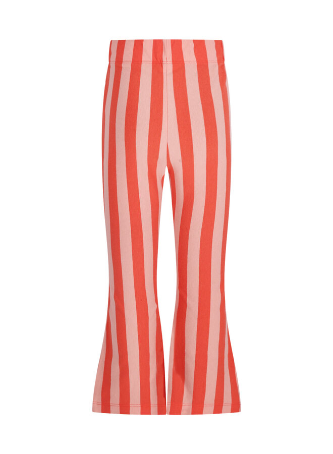 The New Chapter flared pants Nena – Red Pink Stripes