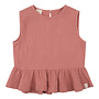 Navy Natural Rose top dusty rose