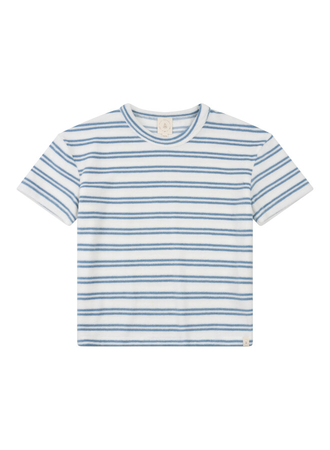 Navy Natural Sem t-shirt bath terry blue stripe