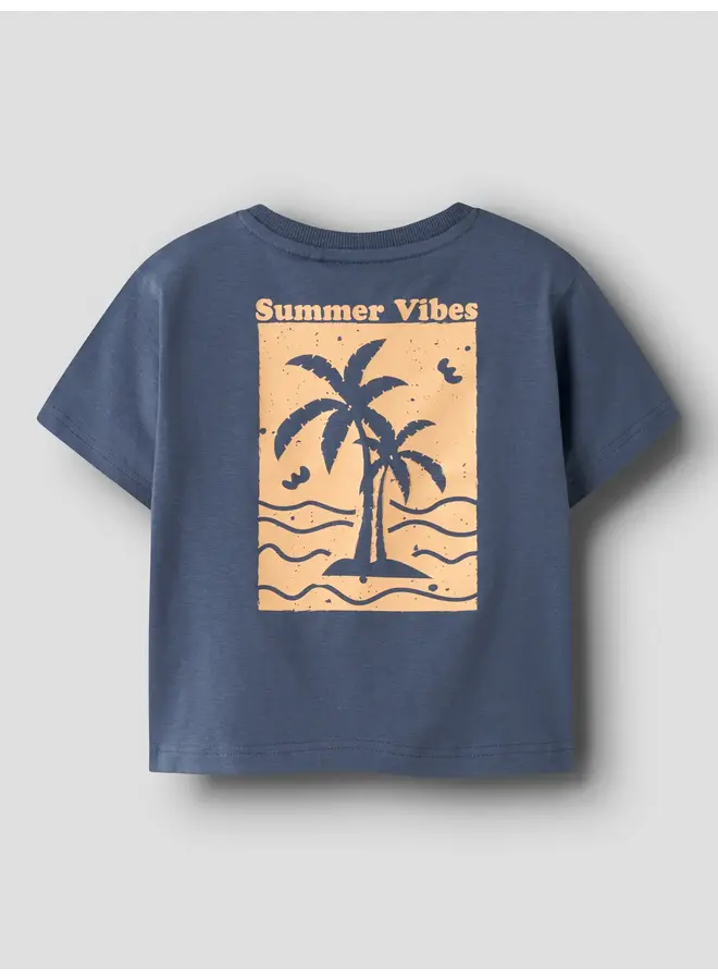 Name it - NMMFLOM SS NREG TOP Vintage Indigo