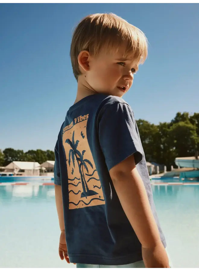 Name it - NMMFLOM SS NREG TOP Vintage Indigo