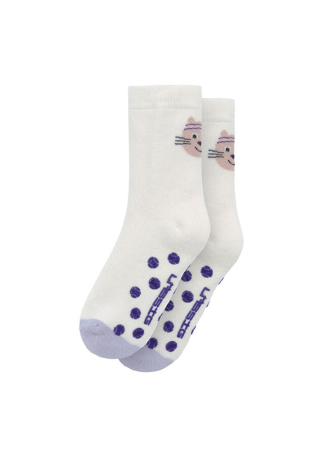 Anti-slip Socks GOTS 2 pcs Cat