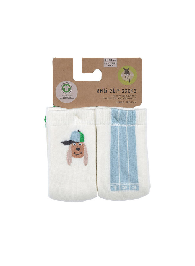 Anti-slip Socks GOTS 2 pcs Dog