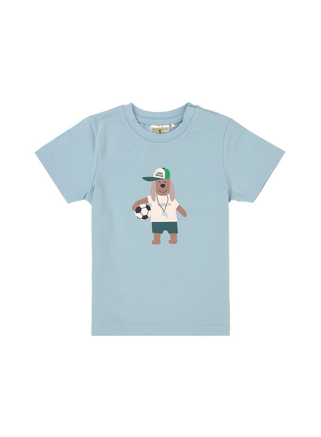 T-Shirt Jersey GOTS Dog pale blue