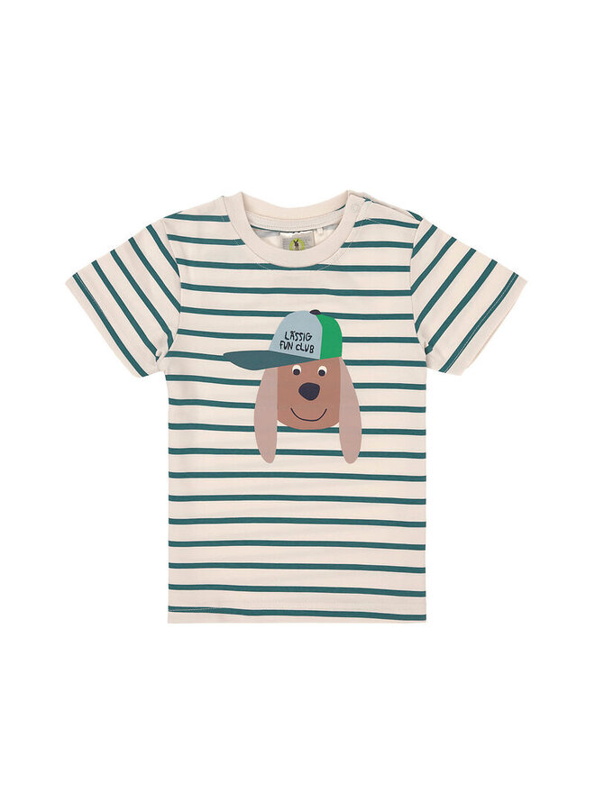 T-Shirt Jersey GOTS Striped Dog