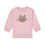 Kids Sweater GOTS Cat cloud pink