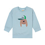 Kids Sweater GOTS Dog pale blue