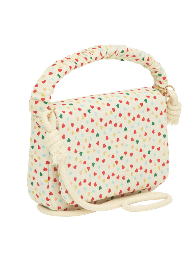 MIMI & LULA - HEART PRINT TOP HANDLE BAG