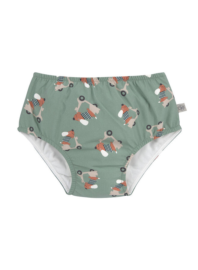 Swim Diaper Scooter/Dog Green
