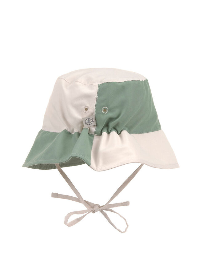 Sun Protection Fishing Hat Checkerboard green/sea salt