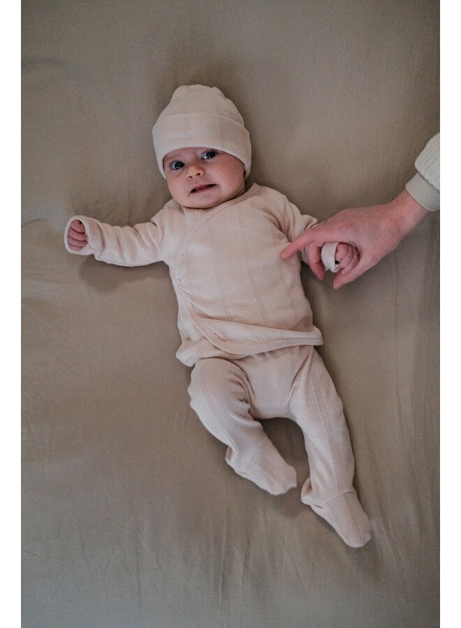 Beanie Pointelle | Powder