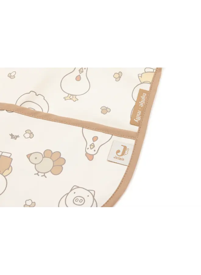 Jollein | Slab Waterproof met Mouw  - Miffy Family Farm