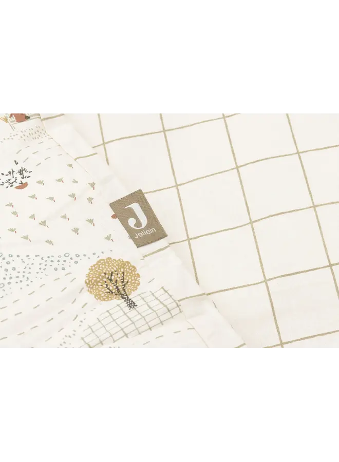 Jollein | Dekbedovertrek met sloop - 100x140cm  -  Tiny Park