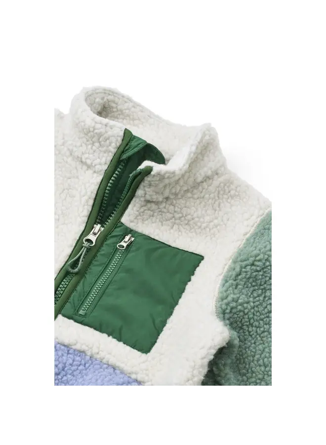 Nolan Pile Jacket - Dusty lavender multi mix