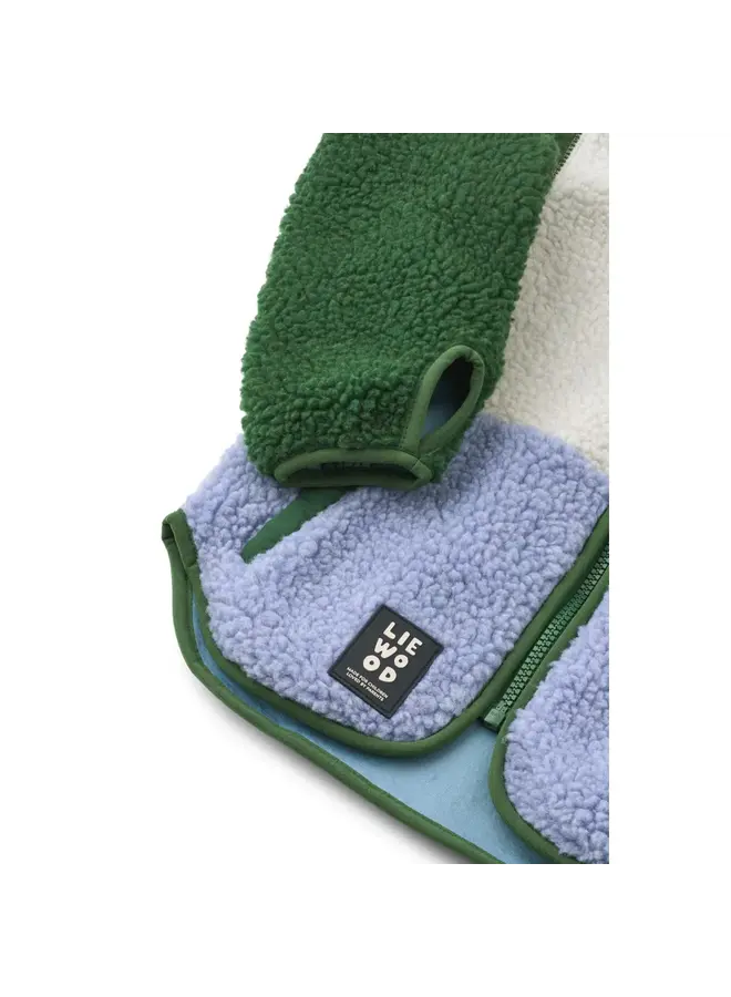 Nolan Pile Jacket - Dusty lavender multi mix