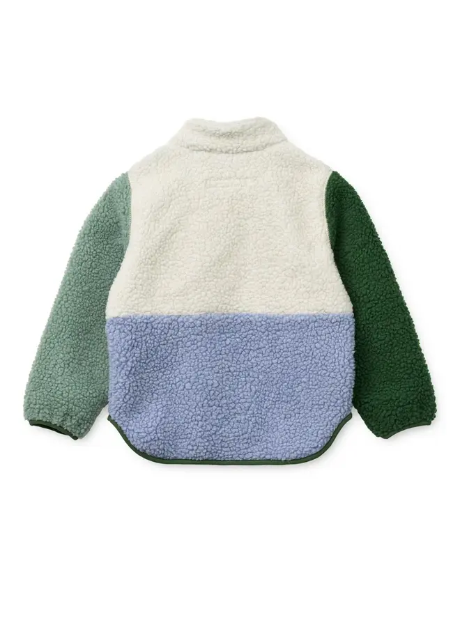 Nolan Pile Jacket - Dusty lavender multi mix