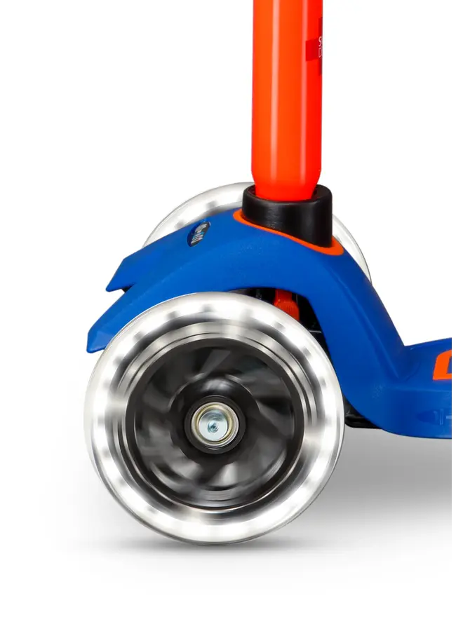 Maxi Micro Step Inklapbaar LED | Blauw/Oranje Neon 5-12 jaar