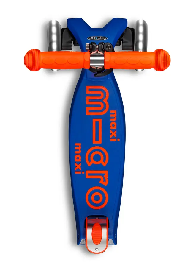 Maxi Micro Step Inklapbaar LED | Blauw/Oranje Neon 5-12 jaar