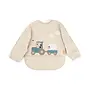 Sleeved Pocket bib Tiny Farm Sand