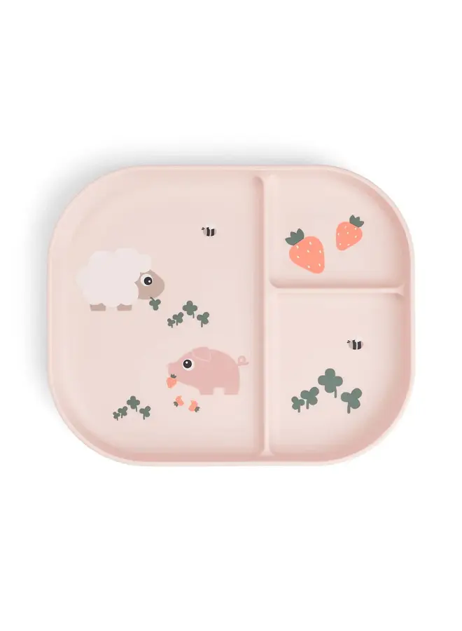 Foodie compartment plate Tiny farm Powder