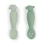 Learning spoon set Tiny farm Green