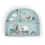 Stick&Stay compartment plate Tiny Farm Blue