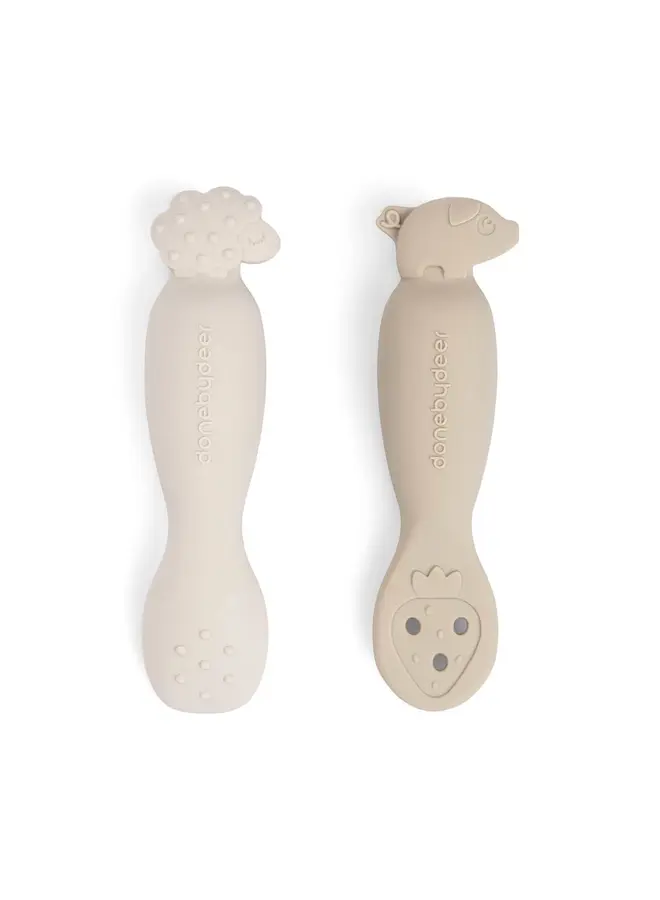 Learning spoon set Tiny farm Sand
