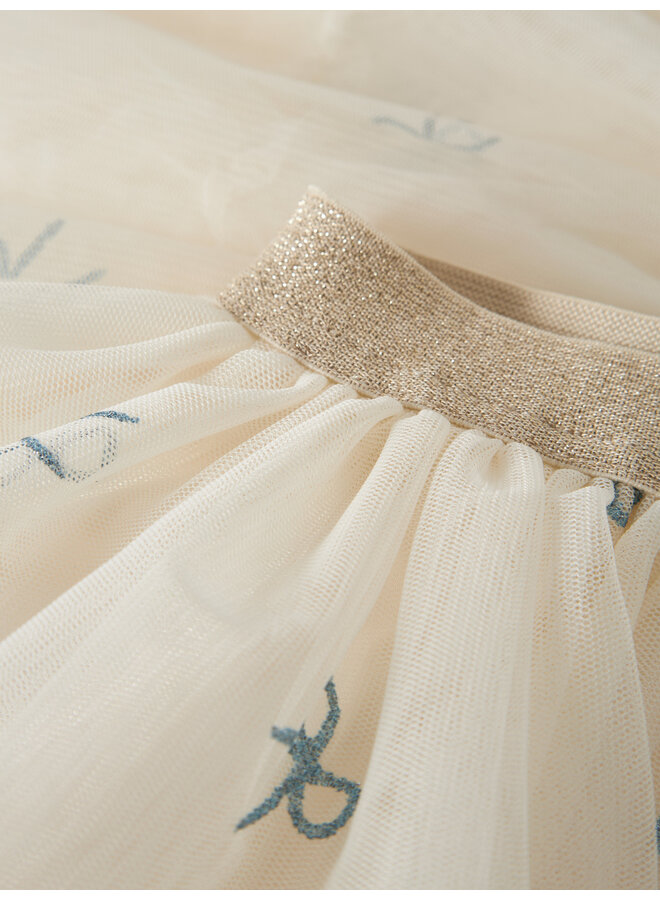 NMFKIRA TULLE SKIRT – WHITE