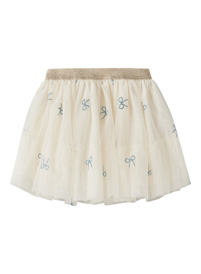 NMFKIRA TULLE SKIRT – WHITE