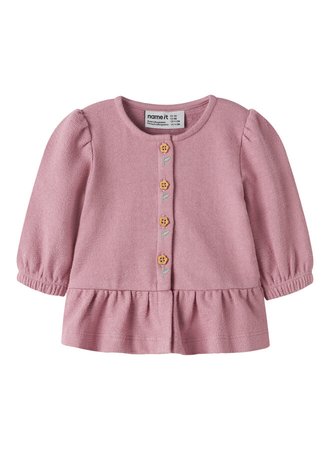 NBFLEAH LS SWEAT CARD – PURPLE
