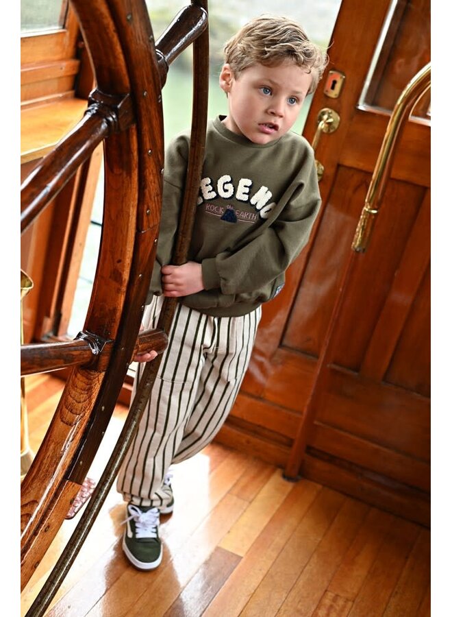 Broek streep loose fit - Rock the Earth