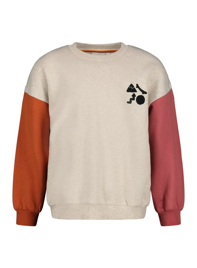 Sweater met backprint oversized - Mountain top