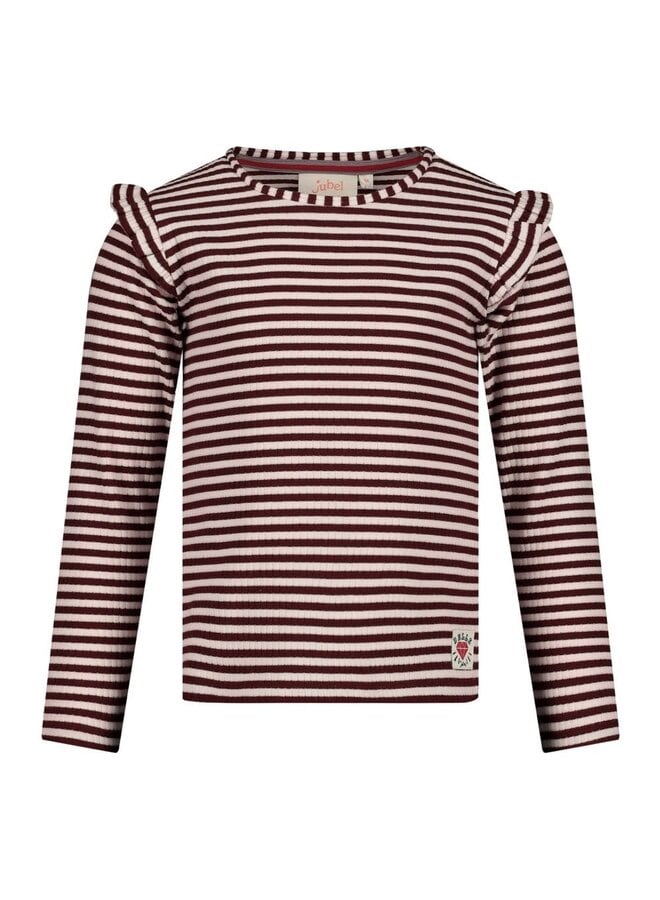 Longsleeve rib met streep - Daily Princess