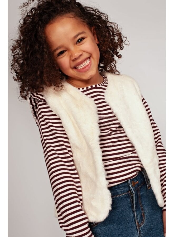 Longsleeve rib met streep - Daily Princess