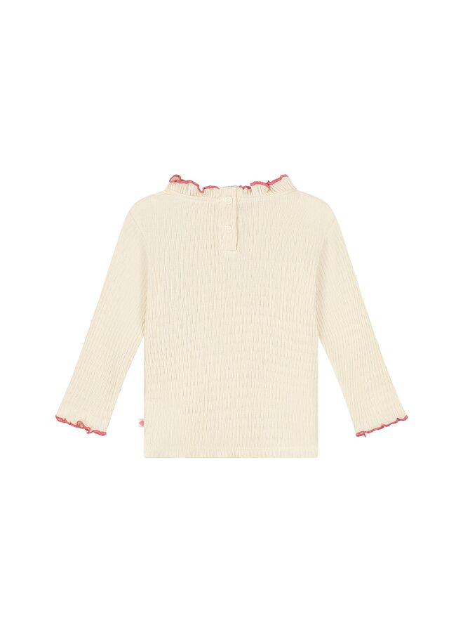 baby girls t-shirt ls | 28624 - Cream